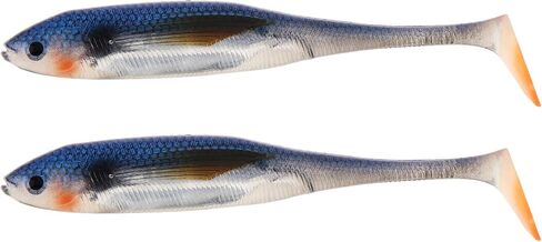 2pcs Fishing Soft Lure Plastic Bait, Swimbaits Artificial Bait, Minnow Lures for Bass Pike Trout Perch Fishing Accessory in Saudi Arabia