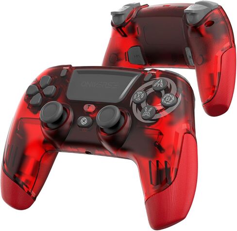 وحدة تحكم PS4 Oniverse ومتوافقة مع PS3 PC Android iOS ، إخراج سماعات الرأس اللاسلكية ، والاهتزازات القابلة للتعديل ، وأزرار اللمس ، وأزرار الماكرو ، ووضع التوربو ، الجيروسوس 6 محاور ، التمرد (المريخ الأحمر/الأحمر) in Saudi Arabia