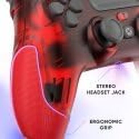 وحدة تحكم PS4 Oniverse ومتوافقة مع PS3 PC Android iOS ، إخراج سماعات الرأس اللاسلكية ، والاهتزازات القابلة للتعديل ، وأزرار اللمس ، وأزرار الماكرو ، ووضع التوربو ، الجيروسوس 6 محاور ، التمرد (المريخ الأحمر/الأحمر) in Saudi Arabia