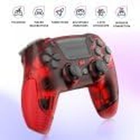 وحدة تحكم PS4 Oniverse ومتوافقة مع PS3 PC Android iOS ، إخراج سماعات الرأس اللاسلكية ، والاهتزازات القابلة للتعديل ، وأزرار اللمس ، وأزرار الماكرو ، ووضع التوربو ، الجيروسوس 6 محاور ، التمرد (المريخ الأحمر/الأحمر) in Saudi Arabia