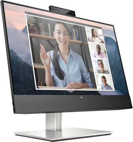 HP 24" FHD IPS Monitor with 5ms Response Time, Anti Glare, Flicker Free, Built-in Speakers, Displayport, HDMI & DKZ USB Port Expander, Black/Silver (2025 Latest Model) in Saudi Arabia