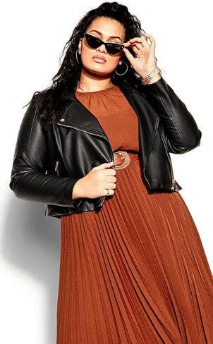 City Chic Plus Size Dress Love Pleat, in Jade, Size, S in Saudi Arabia