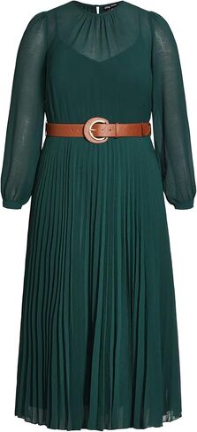 City Chic Plus Size Dress Love Pleat, in Jade, Size, S in Saudi Arabia