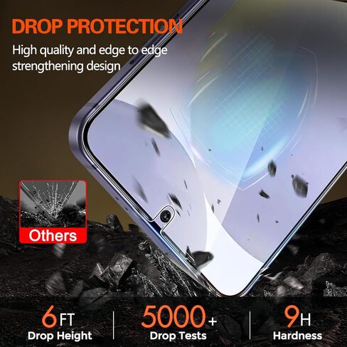 [2+2] بالنسبة إلى واقي شاشة الخصوصية الفائق في Samsung Galaxy S25 ، [28 ° Anti SPY] in Kuwait