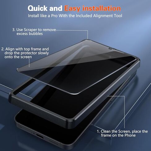 [2+2] بالنسبة إلى واقي شاشة الخصوصية الفائق في Samsung Galaxy S25 ، [28 ° Anti SPY] in Kuwait