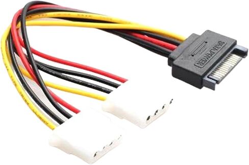 20cm 4-pin IDE to Serial ATA SATA Hard Drive Power Cable Adapter Male to Bus Y Splitter Line Converter Best Price in Saudi Arabia