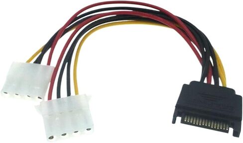 20cm 4-pin IDE to Serial ATA SATA Hard Drive Power Cable Adapter Male to Bus Y Splitter Line Converter Best Price in Saudi Arabia