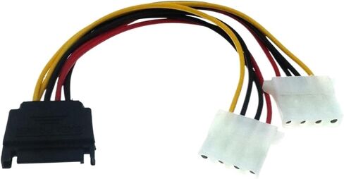 20cm 4-pin IDE to Serial ATA SATA Hard Drive Power Cable Adapter Male to Bus Y Splitter Line Converter Best Price in Saudi Arabia