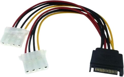 20cm 4-pin IDE to Serial ATA SATA Hard Drive Power Cable Adapter Male to Bus Y Splitter Line Converter Best Price in Saudi Arabia