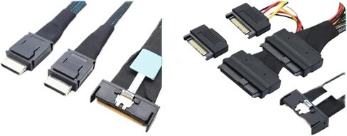 0.5M خادم محرك الأقراص الثابتة CORD PCI-E5.0 Slimline S/AS MCIO 8I إلى 8*SATA S/AS MCIO 8I 74P TO 8*SATA 7P in Saudi Arabia
