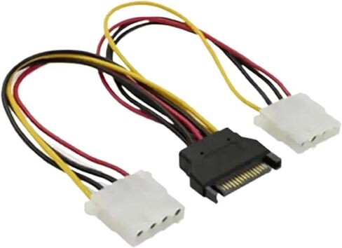 دبوس IDE إلى 2 ATA تسلسلي ATA كابل الطاقة الصلبة sata y الخائن الصلب محول سلك محول سلك in Saudi Arabia