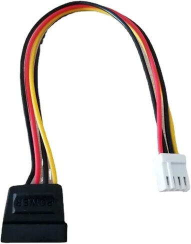 4Pin FDD Floppy Female to 15Pin SATA Adapter Converter Power Leads Cable Cord 18AWG Wire for in Saudi Arabia