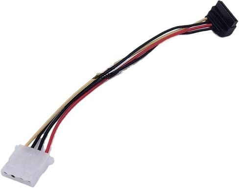 IDE 4Pin Female to SATA 15Pin Female Y Splitter HDD Power Adapter Connector Cable(1to2) in Saudi Arabia