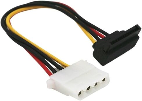 IDE 4Pin Female to SATA 15Pin Female Y Splitter HDD Power Adapter Connector Cable(1to2) in Saudi Arabia