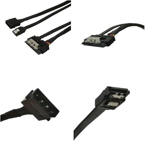 50 سم SATA 7+15 22PIN 15 دبوس الطاقة و 7 دبوس كابل بيانات 4 دبوس إلى كابل ATA التسلسلي إلى محول الطاقة SATA in Saudi Arabia