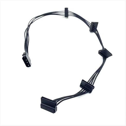 4PIN SATA Power Cable 1 Male to 5 Female SATA 15Pin Hard Drive Splitter Cable 18AWG IDE Male(4PIN) in Saudi Arabia