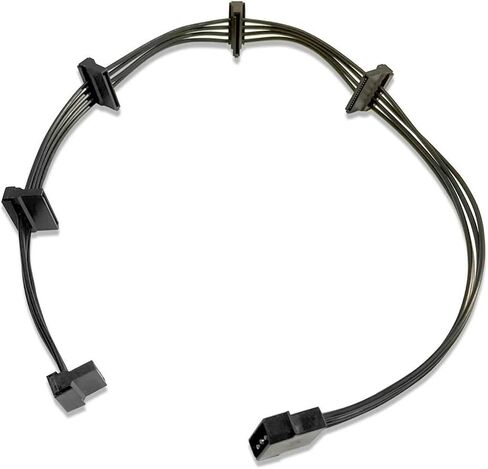 4PIN SATA Power Cable 1 Male to 5 Female SATA 15Pin Hard Drive Splitter Cable 18AWG IDE Male(4PIN) in Saudi Arabia