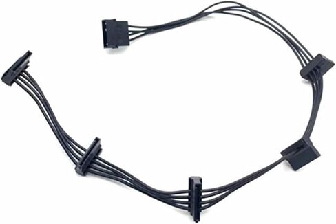 4PIN SATA Power Cable 1 Male to 5 Female SATA 15Pin Hard Drive Splitter Cable 18AWG IDE Male(4PIN) in Saudi Arabia
