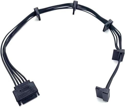 4PIN SATA Power Cable 1 Male to 5 Female SATA 15Pin Hard Drive Splitter Cable 18AWG IDE Male(4PIN) in Saudi Arabia
