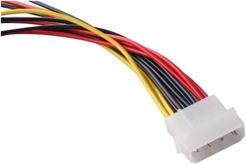 SATA Adapter Cable IDE 4Pin Male to 3 Port SATA Female Splitter Hard Drive Power Supply Cable SATA Cable 22cm in Saudi Arabia