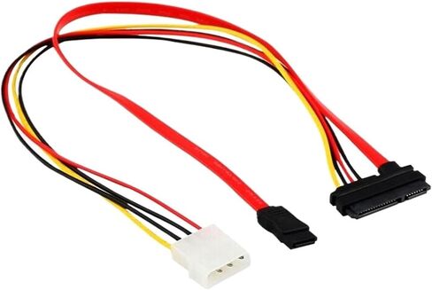 IDE+SATA3.0 Cable Splitter to Integrated Hard Disk Optical Drive Data Cable Power Cord SATA 7+15P to 7+4Pin Convert Wire in Saudi Arabia