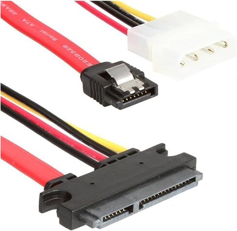 IDE+SATA3.0 Cable Splitter to Integrated Hard Disk Optical Drive Data Cable Power Cord SATA 7+15P to 7+4Pin Convert Wire in Saudi Arabia
