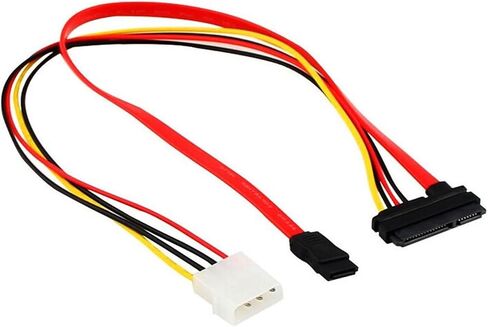 IDE+SATA3.0 Cable Splitter to Integrated Hard Disk Optical Drive Data Cable Power Cord SATA 7+15P to 7+4Pin Convert Wire in Saudi Arabia
