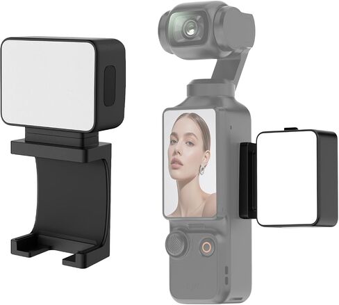 ULANZI LM001 Magnetic Mini Light for DJI Osmo Pocket 3, 500mAh, 5800K, CRI ≥95, IPX4 Water Resistance, 2W USB C Rechargeable Auxiliary LED Fill Light,Brightness 3 Levels Adjustable in Saudi Arabia