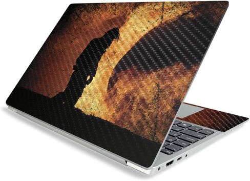 MightySkins Carbon Fiber Skin for Lenovo IdeaPad S340 15" (2019) - American Eagle | Protective, Durable Textured Carbon Fiber Finish | Easy to Apply, Remove, and Change Styles | Made in The USA in Saudi Arabia