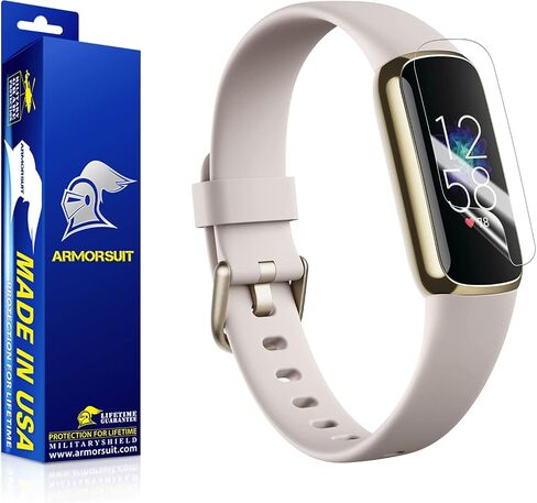Armorsuit 8 Pack for Fitbit Luxe (2021) Screen Protector Militaryshield HD Clear Film - Made in USA in Kuwait
