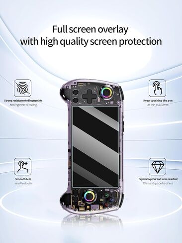 Screen Protector for ANBERNIC RG 557 Game Console, Anti-Scratch 9H Hardness Touch Sensitive Edges Bubble Free Easy to Install,2 Pack. in Saudi Arabia