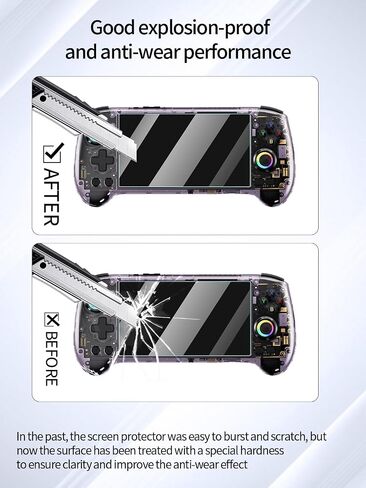 Screen Protector for ANBERNIC RG 557 Game Console, Anti-Scratch 9H Hardness Touch Sensitive Edges Bubble Free Easy to Install,2 Pack. in Saudi Arabia