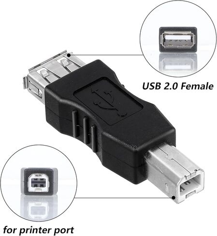 4 PCS Printer to USB Adapter USB 2.0 AF/BM Type A Female to B prin in Kuwait