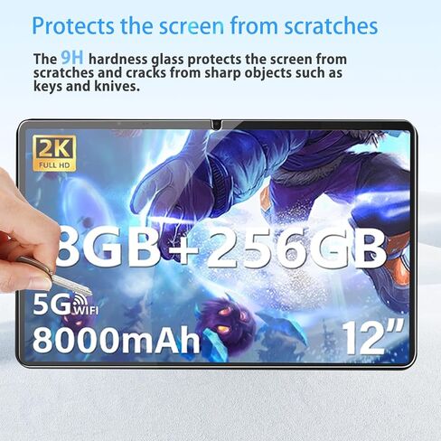 حامي الشاشة لـ SGIN T12S Tablet 11.97inch ، HD Hed Glass ، 9H صلابة ، خدش ، مضاد للانجراف ، واقي أفلام زجاجي مقسى لجهاز T12S Sablet [2 Pack] in Saudi Arabia