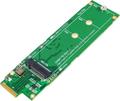 Gen-Z 1C (EDSFF) PCIe Gen 4 16GT/s to M.2 NVMe SSD Adapter - High-Speed PCIe Gen 4 to M.2 NVMe SSD Adapter for Smooth Integration & Easy Installation-Adapter for Gaming, Video Editing & Data Analysis in Saudi Arabia