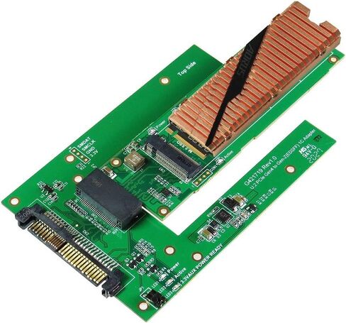 Gen-Z 1C (EDSFF) PCIe Gen 4 16GT/s to M.2 NVMe SSD Adapter - High-Speed PCIe Gen 4 to M.2 NVMe SSD Adapter for Smooth Integration & Easy Installation-Adapter for Gaming, Video Editing & Data Analysis in Saudi Arabia