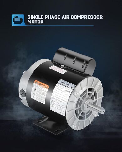 محرك ضاغط الهواء SPL 2 HP، محرك كهربائي أحادي الطور، 3450 دورة في الدقيقة 115/230 فولت، 56 إطارًا 5/8 عمود بمفتاح 60 هرتز in Kuwait