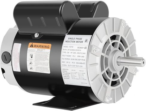 محرك ضاغط الهواء SPL 2 HP، محرك كهربائي أحادي الطور، 3450 دورة في الدقيقة 115/230 فولت، 56 إطارًا 5/8 عمود بمفتاح 60 هرتز in Kuwait