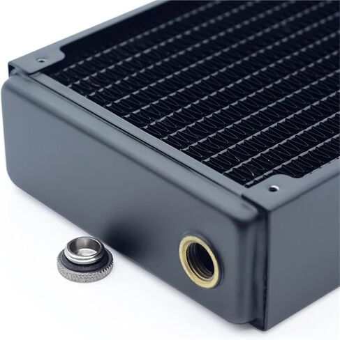 كمبيوتر الكمبيوتر تبريد المياه المبرد النحاس الطبقات المزدوجة 45 مم زعانف النحاس سميكة G1/4 TSRP-HP45-360 in Saudi Arabia