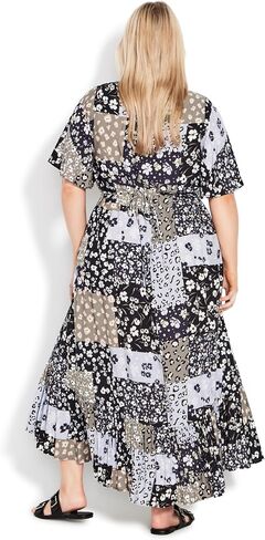 EVANS Women's Plus Size Maxi Sasha Fltr SLV in Saudi Arabia