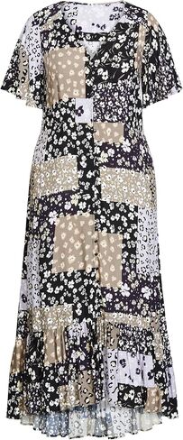 EVANS Women's Plus Size Maxi Sasha Fltr SLV in Saudi Arabia