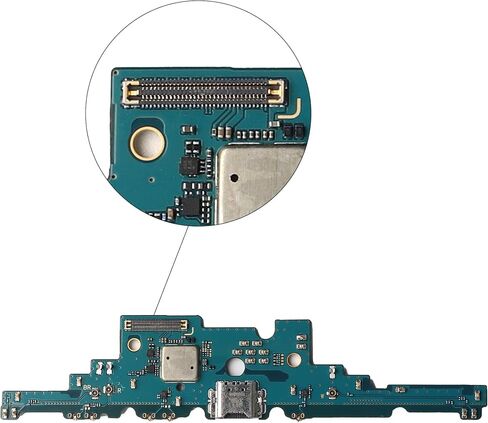 [1 PCS] شاحن شاحن USB جديد شحن الموصل Dock Connector Ribbon Flex Cable Prespons for Galaxy Tab S8+ SM-X800 SM-X806 4G/5G-Black in Saudi Arabia