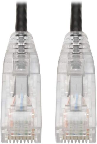 TRIPP LITE CAT6 GIGABIT PATCH CABLE SNAGLess UTP RJ45 مصبوب نحيف ، 2 '، أسود (N201-S02-BK) in Saudi Arabia
