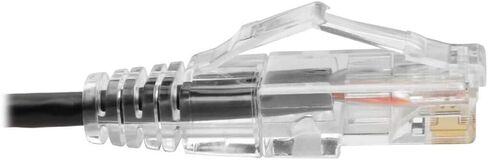 TRIPP LITE CAT6 GIGABIT PATCH CABLE SNAGLess UTP RJ45 مصبوب نحيف ، 2 '، أسود (N201-S02-BK) in Saudi Arabia