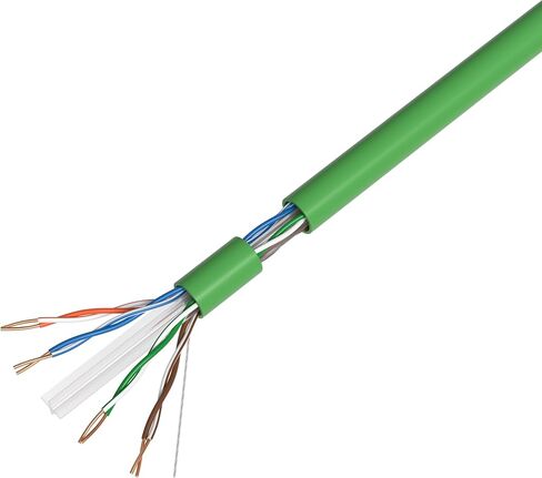 CAT6 1000FT Solid Ethernet Cable UTP 23AWG 550MHz RJ45 LAN Network Bulk Wire Pull Box (Copper Clad Aluminum, Green) in Kuwait