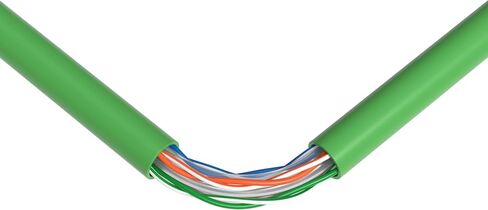 CAT6 1000FT Solid Ethernet Cable UTP 23AWG 550MHz RJ45 LAN Network Bulk Wire Pull Box (Copper Clad Aluminum, Green) in Kuwait