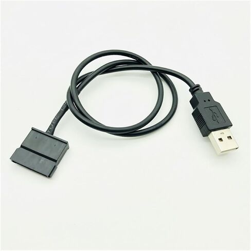 SATA to USB Power Cable Adapter USB 5V Male to 15pin port port supply for 2.5 inch hdd 22awg black 50cm in Saudi Arabia
