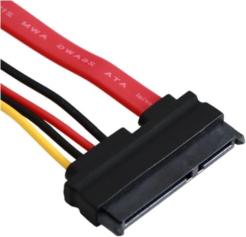 SATA Combination 15-pin and 7-pin 30CM 50CM Data Cable Power Cord 4-pin Serial SATA Cable Converter Power Adapter(30CM) in Saudi Arabia