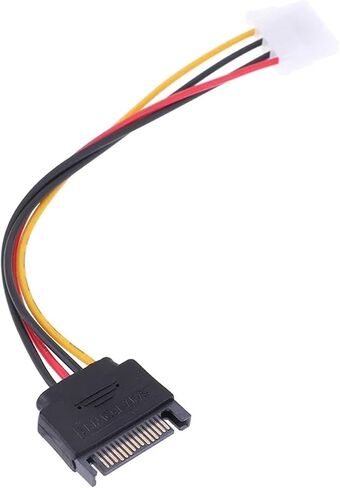 4 Pin IDE to 15pin SATA Cable SATA Extension Cable Adapter Female Male Power Supply Hard Drive Adapter Line h&*igh qu>ality in Saudi Arabia