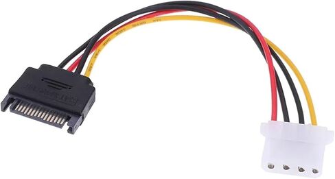 4 Pin IDE to 15pin SATA Cable SATA Extension Cable Adapter Female Male Power Supply Hard Drive Adapter Line h&*igh qu>ality in Saudi Arabia